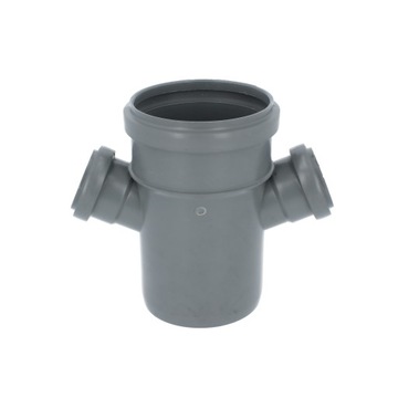CZWÓRNIK KANALIZACYJNY 110x50 MM 67° PCV PP Rury Wody Łącznik Złączka Szary