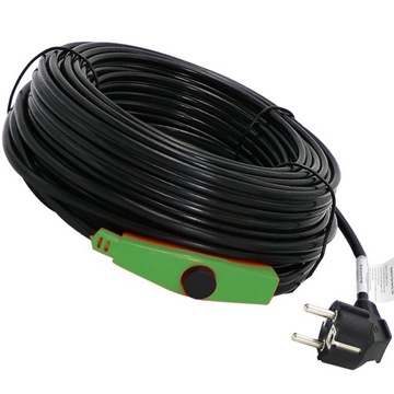 5M PRZEWÓD GRZEWCZY 80W 230V KABEL GRZEJNY Z TERMOSTATATEM z wtyczką