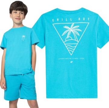 T-SHIRT CHŁOPIĘCY 4F KOSZULKA BAWEŁNA TTSHM286
