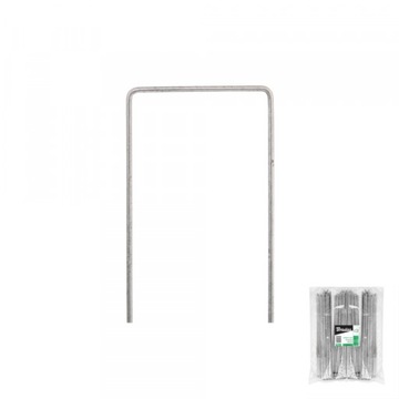 SZPILKI STALOWE METALOWE U DO AGROTKANINY 15CM 100