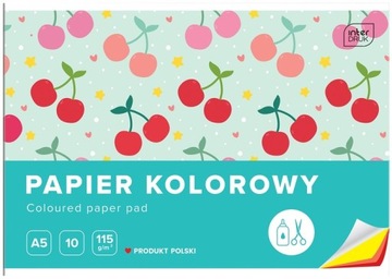 Papier kolorowy, wycinanka A5 10 kart INTERDRUK