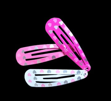 Заколки для волос PYKI «клик-клик», 10 штук, СЕРДЕЧКИ