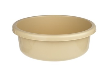 MISKA PLASTIKOWA OKRĄGŁA 36 CM 9L KOLOR BEŻOWY