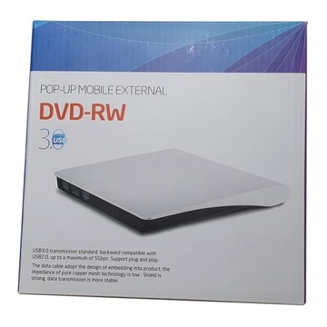 ZEWNĘTRZNA OBUDOWA NA NAPĘD DVD BLUERAY 12MM USB