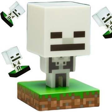 LAMPKA MINECRAFT SZKIELET 3D SKELETON LICENCJA
