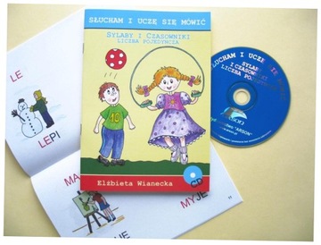 Sylaby i czasowniki pojedyncza Słucham i uczę się