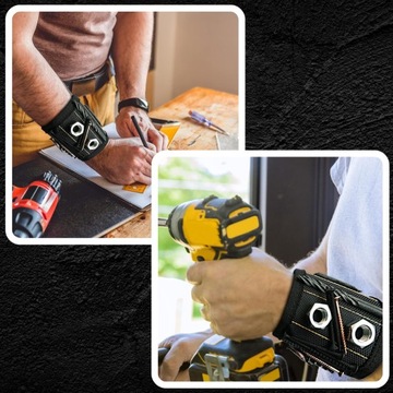 Магнитный ремешок для инструментов Браслет Ящик для инструментов Винты на запястье Магнит