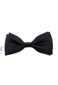 ГАЛСТУК-БАБОЧКА ПРИЧАЩЕНИЯ, ЧЕРНЫЙ ГАЛСТУК-БАБОЧКА С БЕЛЫМ РУЧКОЙ