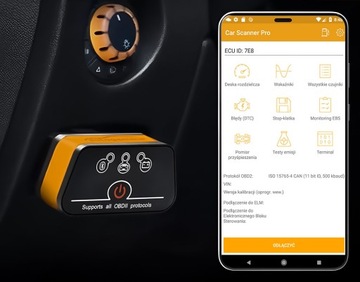 Диагностический интерфейс OBD2 ELM327 BT4.0 Bluetooth Android IOS Windows