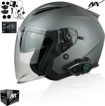KASK MOTOCYKLOWY NX CITY r.S +NX INTERKOM | BLUETOOTH |ZESTAW SŁUCHAWKOWY