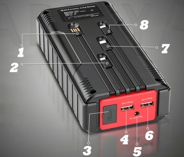 БУСТЕР 20000 мАч ПУСКАТЕЛЬ БУСТЕР 12 В