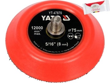YATO TALERZ POLERSKI 75MM Z RZEPEM 5/16 YT-47870