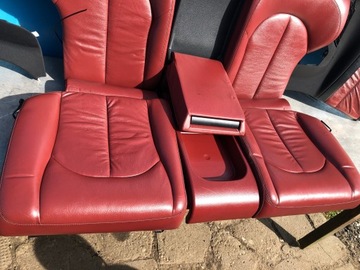 MERCEDES CLK W209 СИДЕНИЯ, СИДЕНЬЯ, КОЖА, ОБИВКА, КРАСНЫЙ ИНТЕРЬЕР