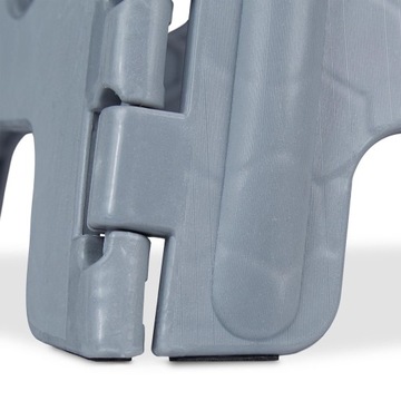 Taboret Stołek Podnóżek 22cm SKŁADANY ROZKŁADANY Szary M