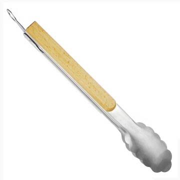 STALOWE SZCZYPCE KUCHENNE GRILLOWE DO GRILLA 23CM 3012