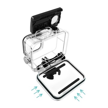 Подводный корпус, водонепроницаемый чехол 60 м для камер GoPro Hero 12, 11, 10, 9, черный