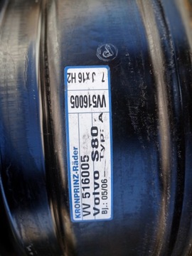 DISK OCELOVÝ FORD VOLVO 16" 7.0" 5X108