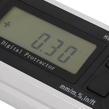 Cyfrowy kątomierz 4x90° LCD Elektroniczny inklinometr Miernik poziomu kąta