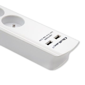 Удлинитель антипомпажный 4gn 2xUSB 1,8м