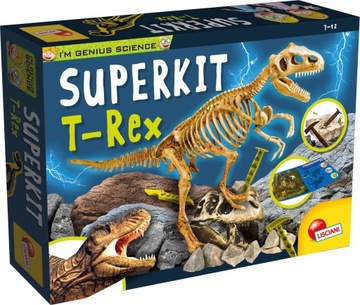 DINOZAUR T-REX SZKIELET ZESTAW GENIUSZ LISCIANI