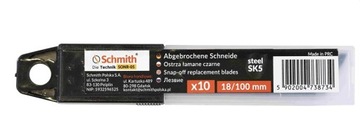 Лезвия Schmith Breaking для ножа, черные, 18мм