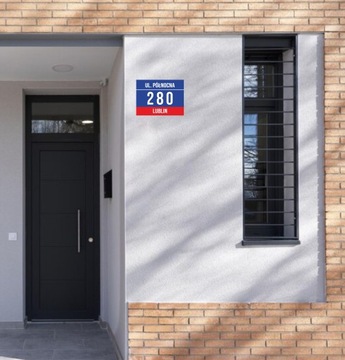 АДРЕСНАЯ табличка Номер ДОМА 40х30 см ПВХ Номер ДОМА