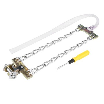 Стальная цепь с противоскользящими шинами диаметром 205–225 мм.