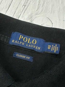 POLO RALPH LAUREN Koszulka Polo Męska Custom Fit Logowana r. XS