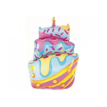 BALON FOLIOWY TORT URODZINOWY 101CM