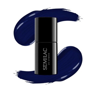 Semilac Lakier hybrydowy Niebieski Atramentowy 088 Blue Ink 7ml