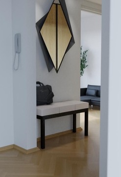 TRIO III СКАМЬЯ С МЯГКОЙ ОБИВКОЙ, ТКАНЬ МОРИЛЬ + ФОКУС