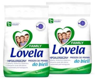 Zestaw Lovela Family Proszek do prania bieli 56 prań 2 x 2,1 kg