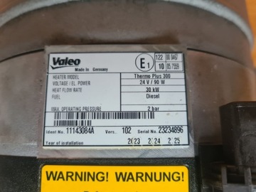 Valeo Thermo Plus 300 24V Автобус с водяным отоплением