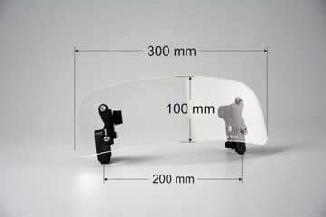 Универсальный дефлектор для мотоцикла 30х10см NEW WAY