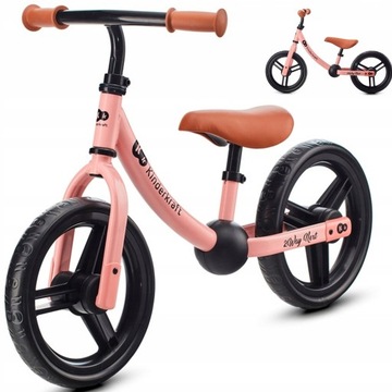 KINDERKRAFT Rowerek biegowy 2WAY NEXT ROSE PINK