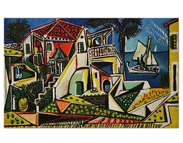 Картина Paysage-Mediterraneen Пабло Пикассо на холсте