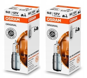 OSRAM ORIGINAL LINE ŻARÓWKA S2 35/35W 12V SKUTER MOTOR 2 SZTUKI