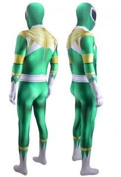 STRÓJ KOSTIUM TOMMY ZIELONY POWER RANGERS COSPLAY SKIN PRZEBRANIE 158/164