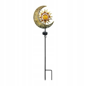 Metalowe wykończenia Outdoor Decor Solar Moon