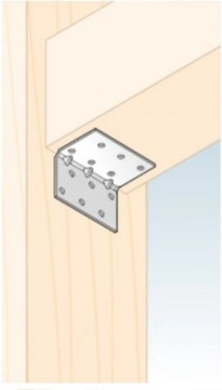УГОЛ МОНТАЖНЫЙ С РЕСНЕНИЕМ 40х40х60 25ШТ.