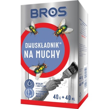 DWUSKŁADNIK NA MUCHY BROS PREPARAT ZWALCZA 40G+40m
