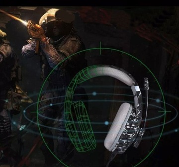 ИГРОВЫЕ НАУШНИКИ ДЛЯ ГЕЙМЕРОВ СВЕТОДИОДНЫЙ МИКРОФОН + КОМБО