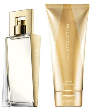 AVON Zestaw Attraction Damski Perfumy 50 ml i Balsam