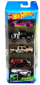 HOT WHEELS 5PAK SPEED BLUR ZESTAW SAMOCHÓD HFV84