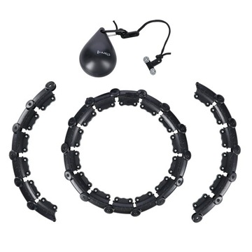 HULA HOP PLUS SIZE ЧЕРНЫЙ С ПАБАМИ И ВЕСОМ HMS HHW11 БОЛЬШОЕ КОЛЕСО