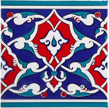 Płytki Iznik borderowe ścienne do łazienki 20x20 cm ozdobne płytki - Sami