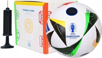 ADIDAS EURO 2024 PIŁKA NOŻNA DLA DZIECI TRENINGOWA DO NOGI + POMPKA Z IGŁĄ