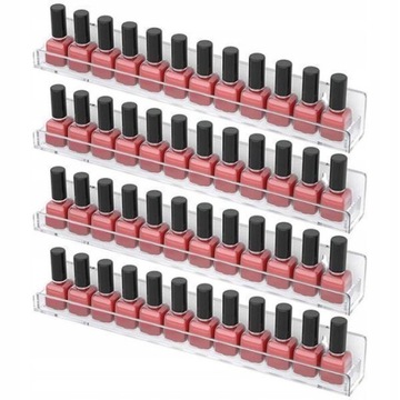 2xNail Polish Storage Organizer Stojak ścienny
