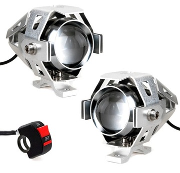 2 галогенные светодиодные фары для мотоциклов CREE XML