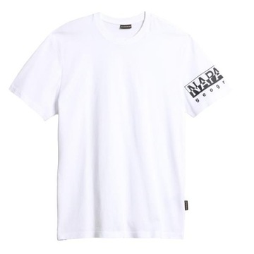 T-shirt Męski Napapijri NP0A4H9B002 SADAS SS 1 Biały M